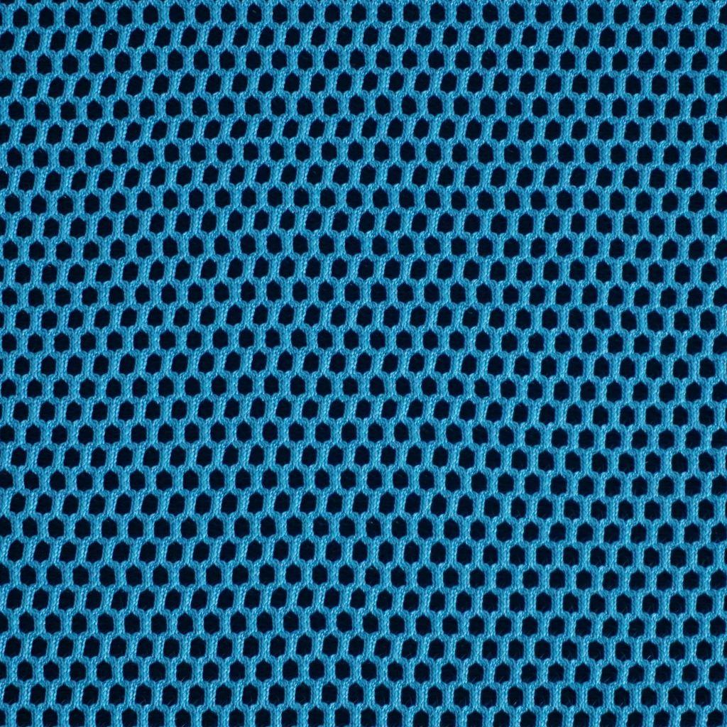 Preview: 3D-Stoff mit Netzoptik türkisblau